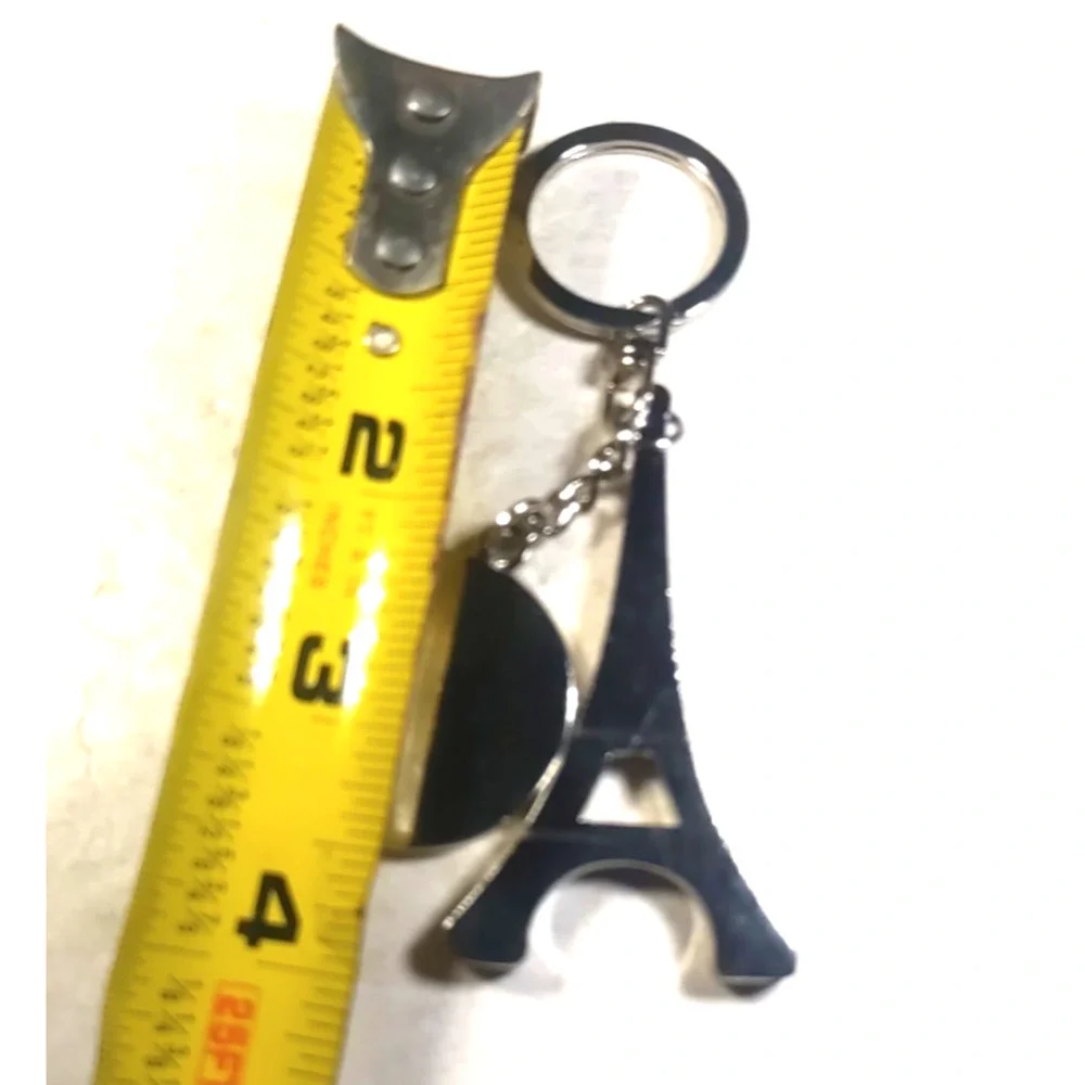 Paris 2024 Olympics Eiffel Tower Silver Tone White